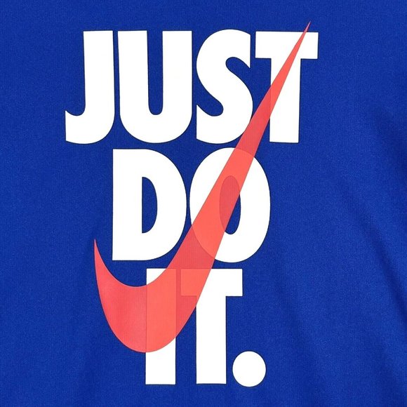 Nike Boys Sporty Logo Just Do it T-Shirt & Shorts Outfit Set Size 4 Blue/Red - Picture 3 of 13